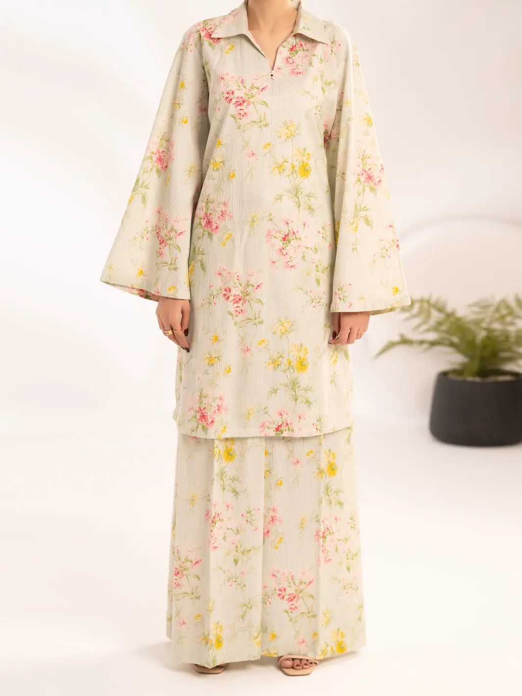Brown Cotton Dobby 2Pc Stitched - Al-2Ps-Lks-1156 1