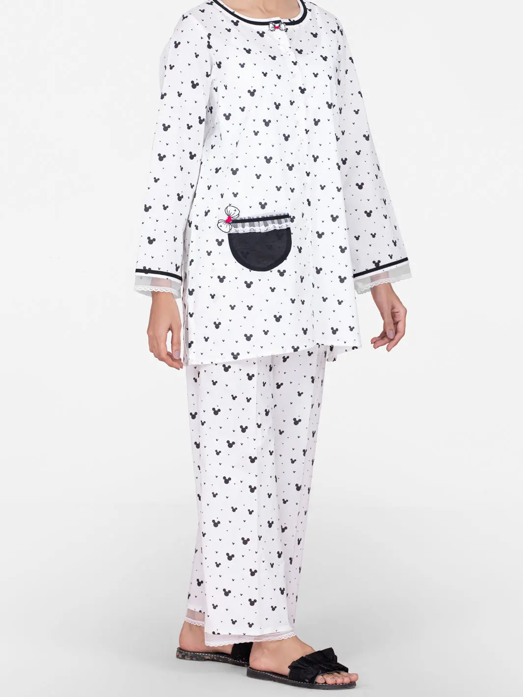 Black & White 2Pc Stitched - Al-Lks-Nw-1016 1