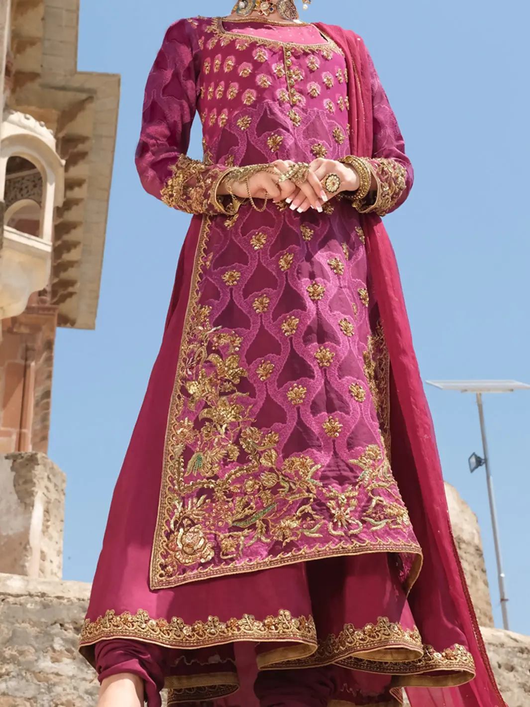 Magenta 3 Piece Formal Suit - Ls-268 1