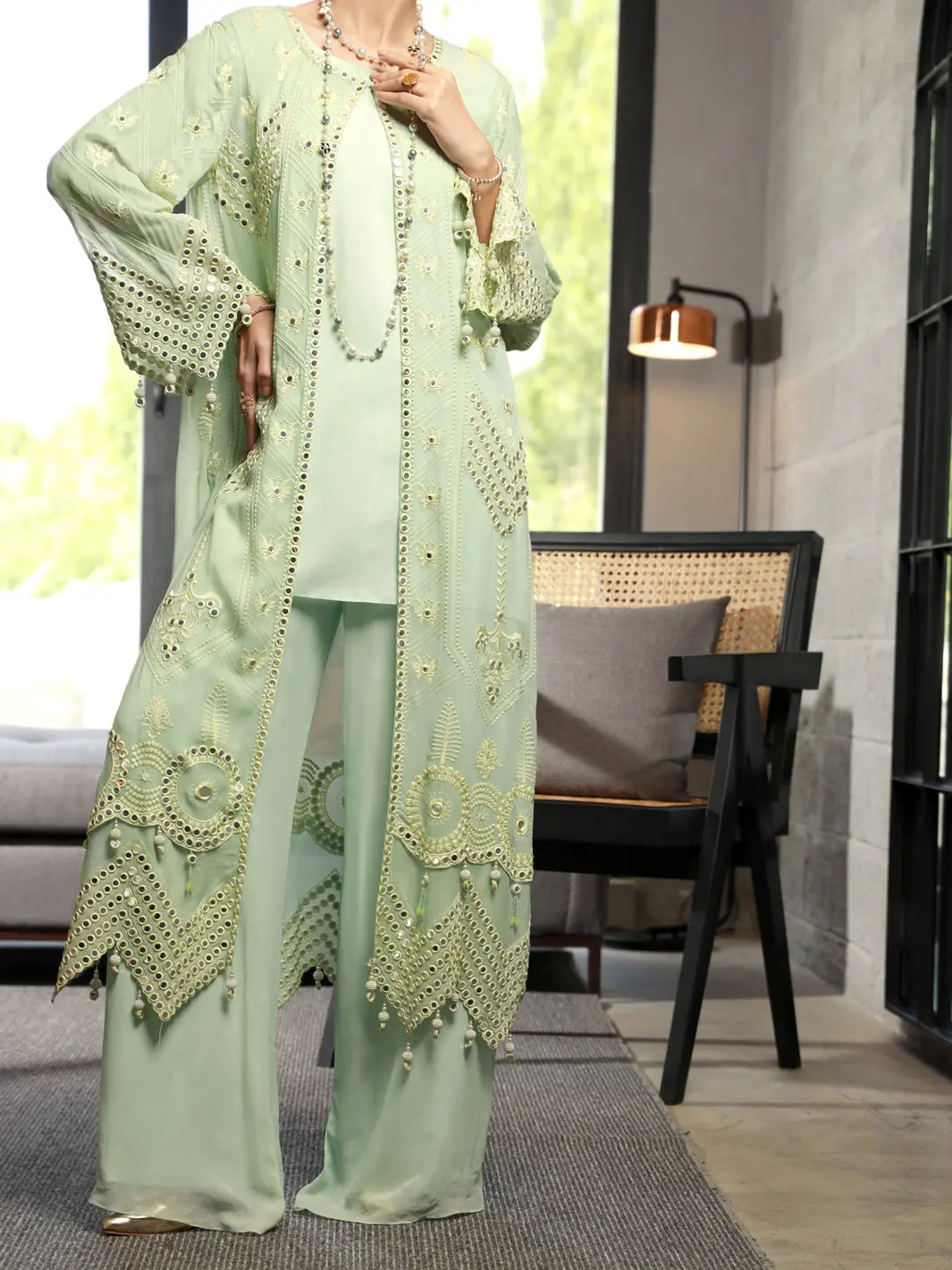 Sea Green 2Pc Formal Stitched - Al-2Ps-Ls-333 1