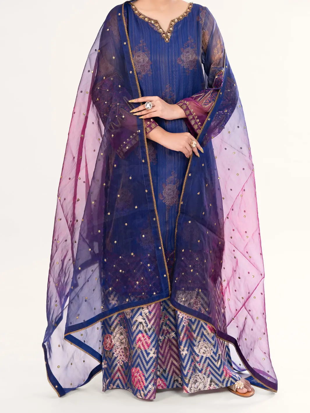 Purple Mesuri Formal 3Pc Stitched - Al-3Ps-Ls-572 1