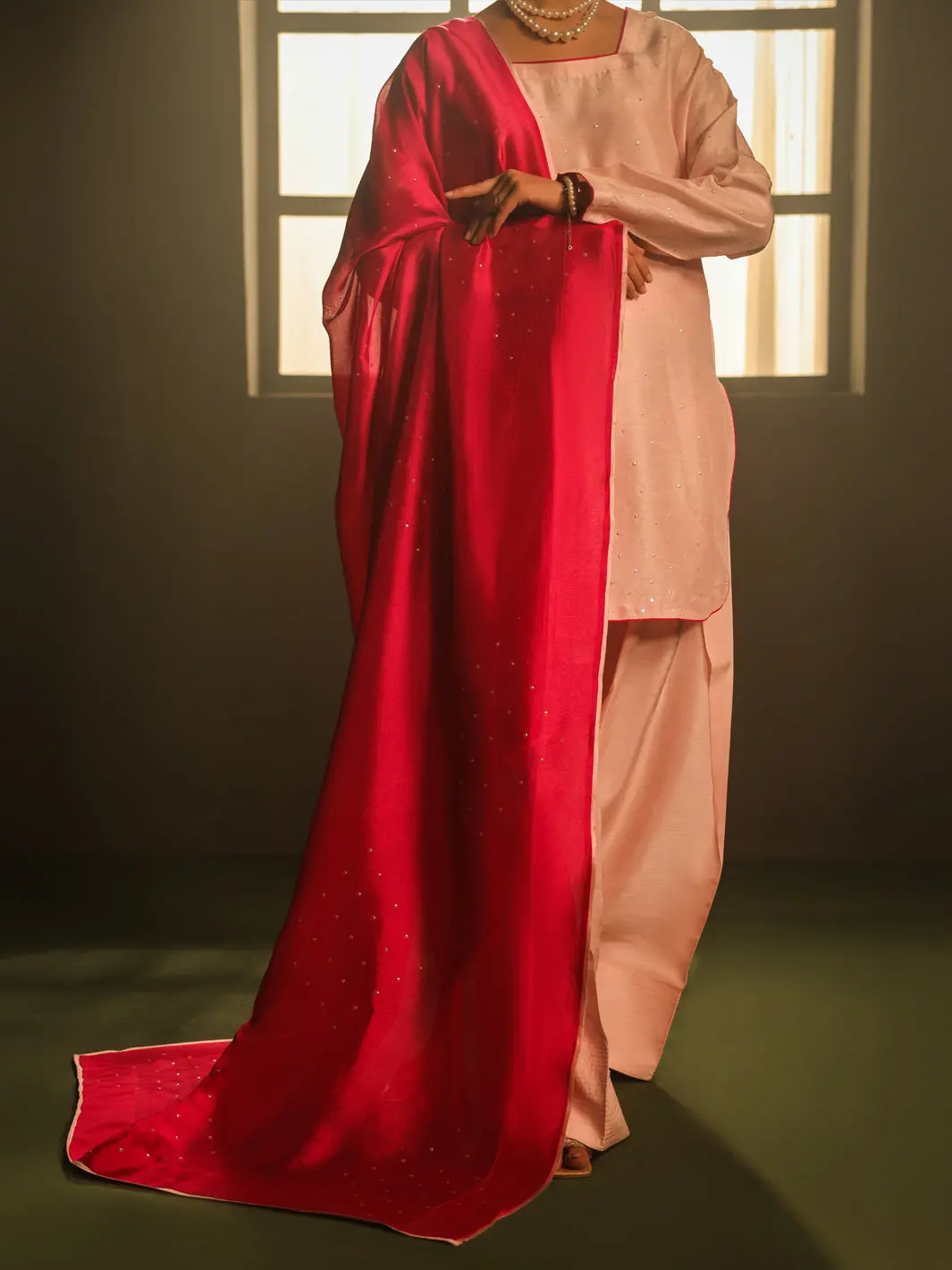 Light Pink Raw Silk Formal 3Pc Stitched - Al-3Ps-Ss-Ls-576 1
