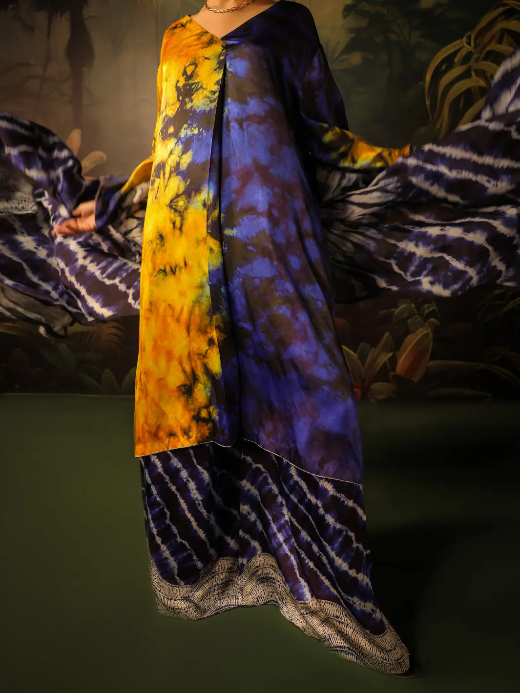 Blue Silk Formal 3Pc Stitched - Al-3Ps-Ss-Ls-584 1