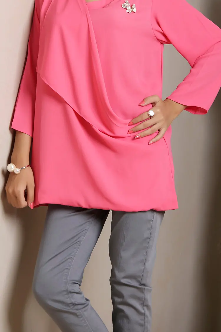 Pink Lawn Tunic - Lsk-114 1