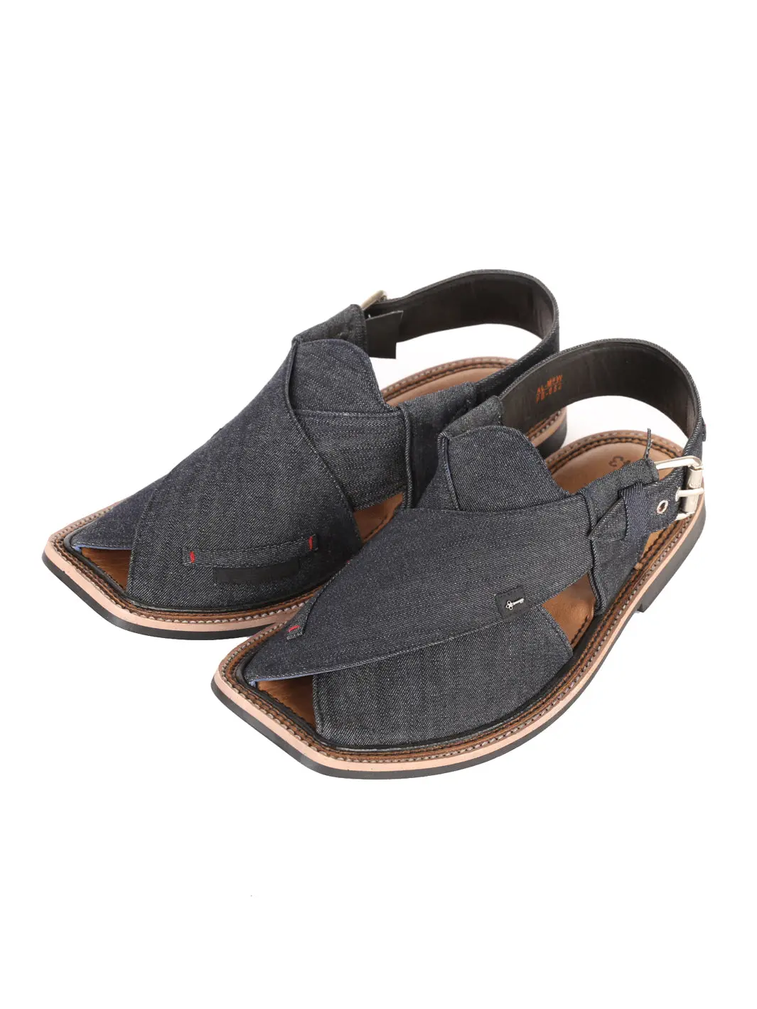 Charcoal Peshawari Chappal - Al-Mfw-Fb-082 1