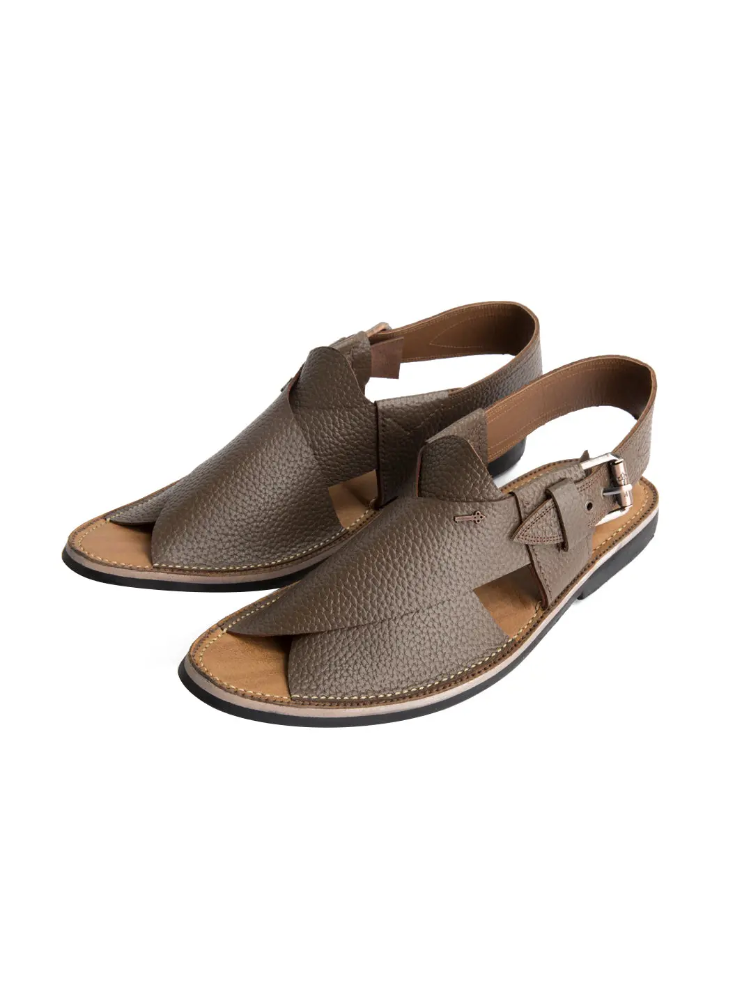 Brown Peshawari Chappal - Al-Mfw-Hc-086 1
