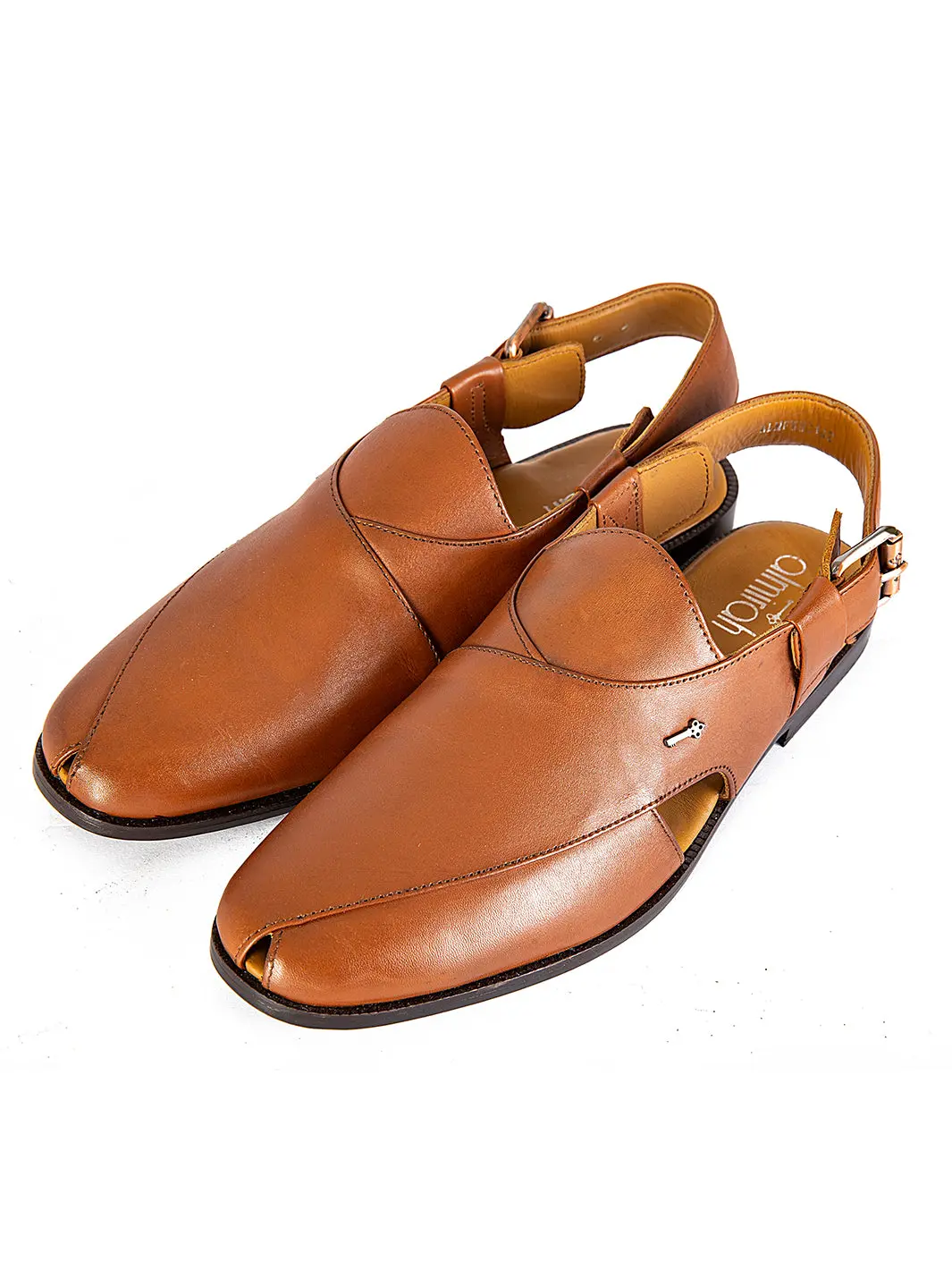 Brown Leather Peshawari Chappal - Al-Mfw-Hc-142 1