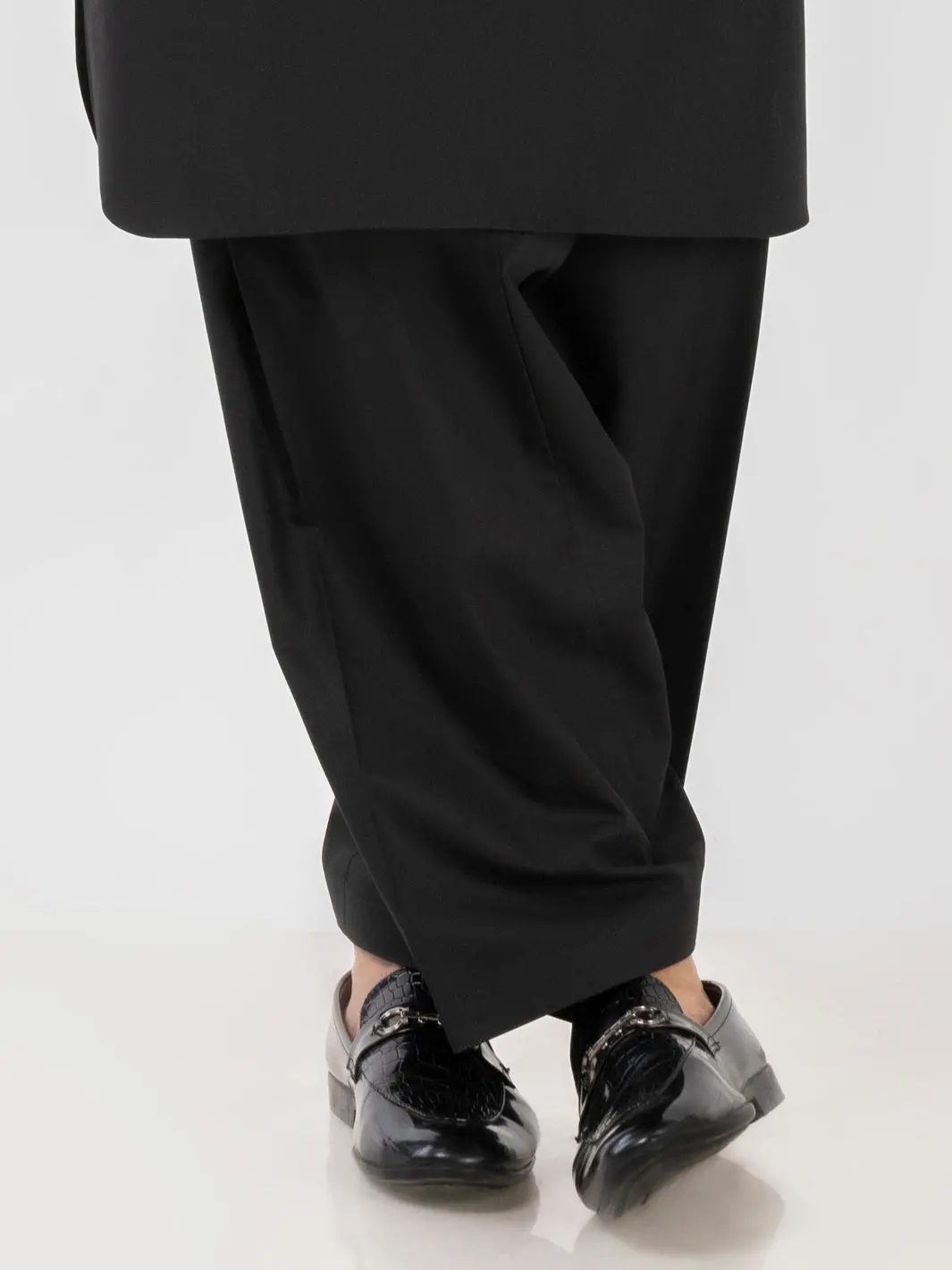 Black Cotton Shalwar - Al-Ms-001B 1
