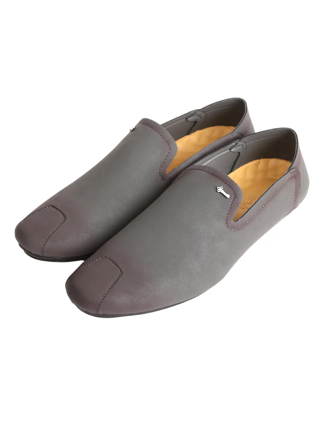 Grey Suede Slip-On - Al-Msho-014-20 1