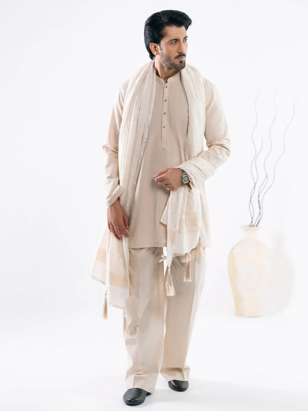 Off White Stole - Al-Mst-068 1