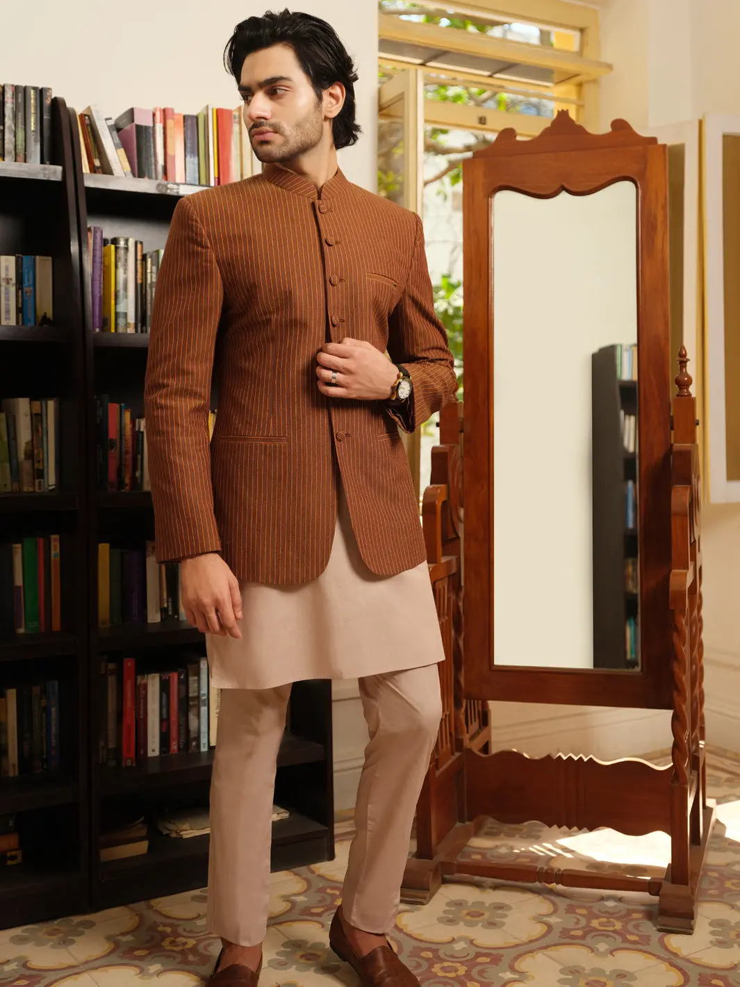 Brown Prince Coat  - Al-Pcs-019 1