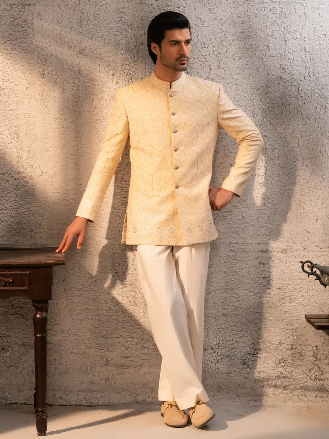 Yellow Prince Coat - Al-Pcs-075C 1