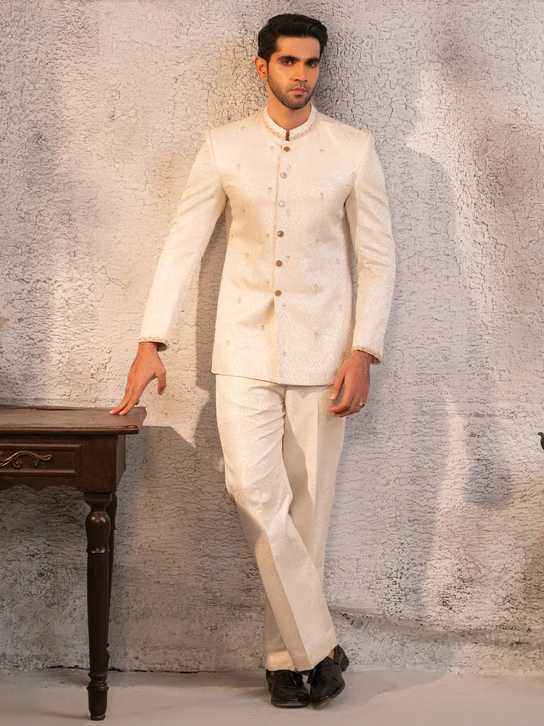 Cream Prince Coat - Al-Pcs-076 1