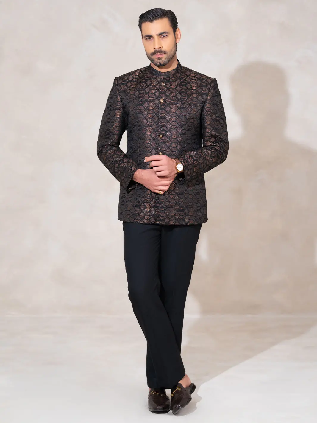 Black Formal Prince Coat - Al-Pcs-082 1