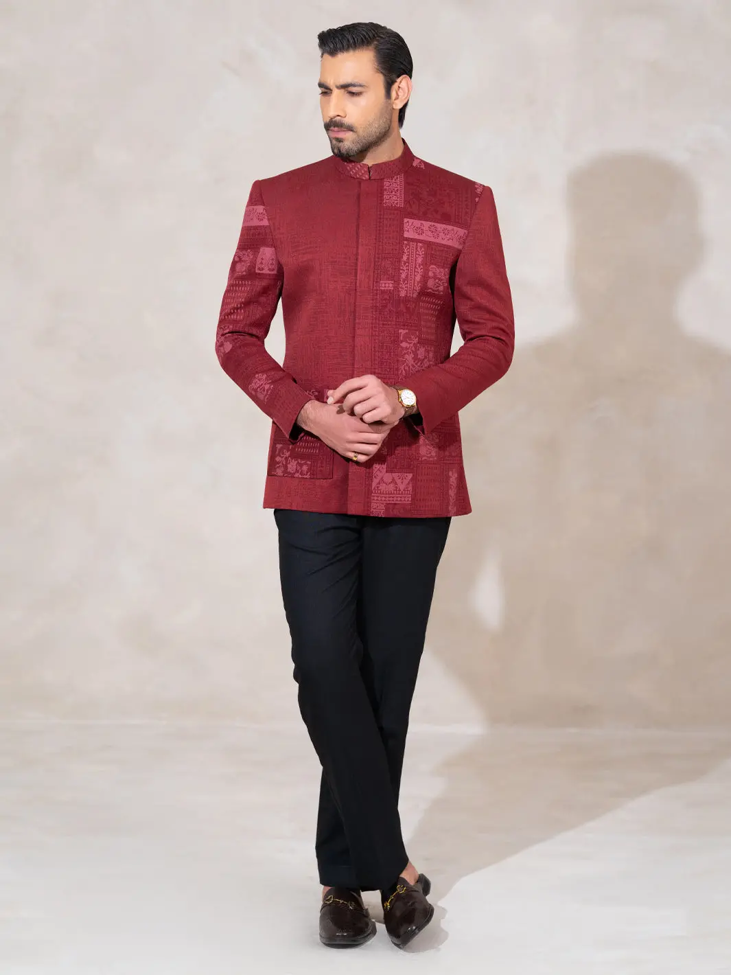 Red Formal Prince Coat - Al-Pcs-085 1