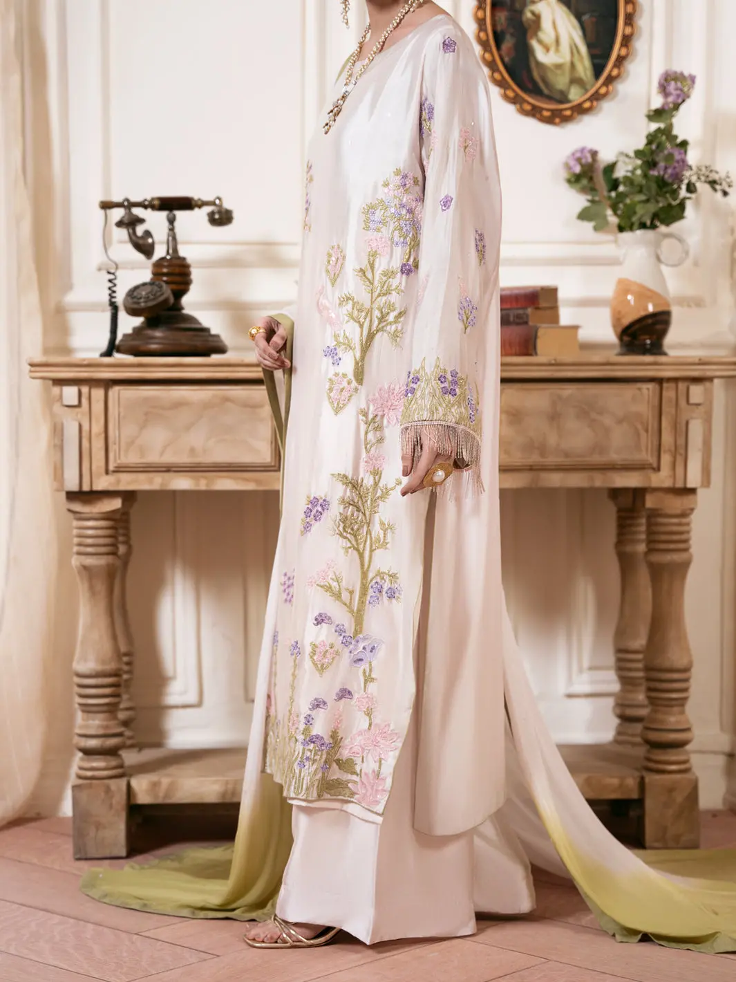 Light Pink Sheesha Silk Formal Stitched 3Pc - Al-3Ps-Ss-Ls-611 1
