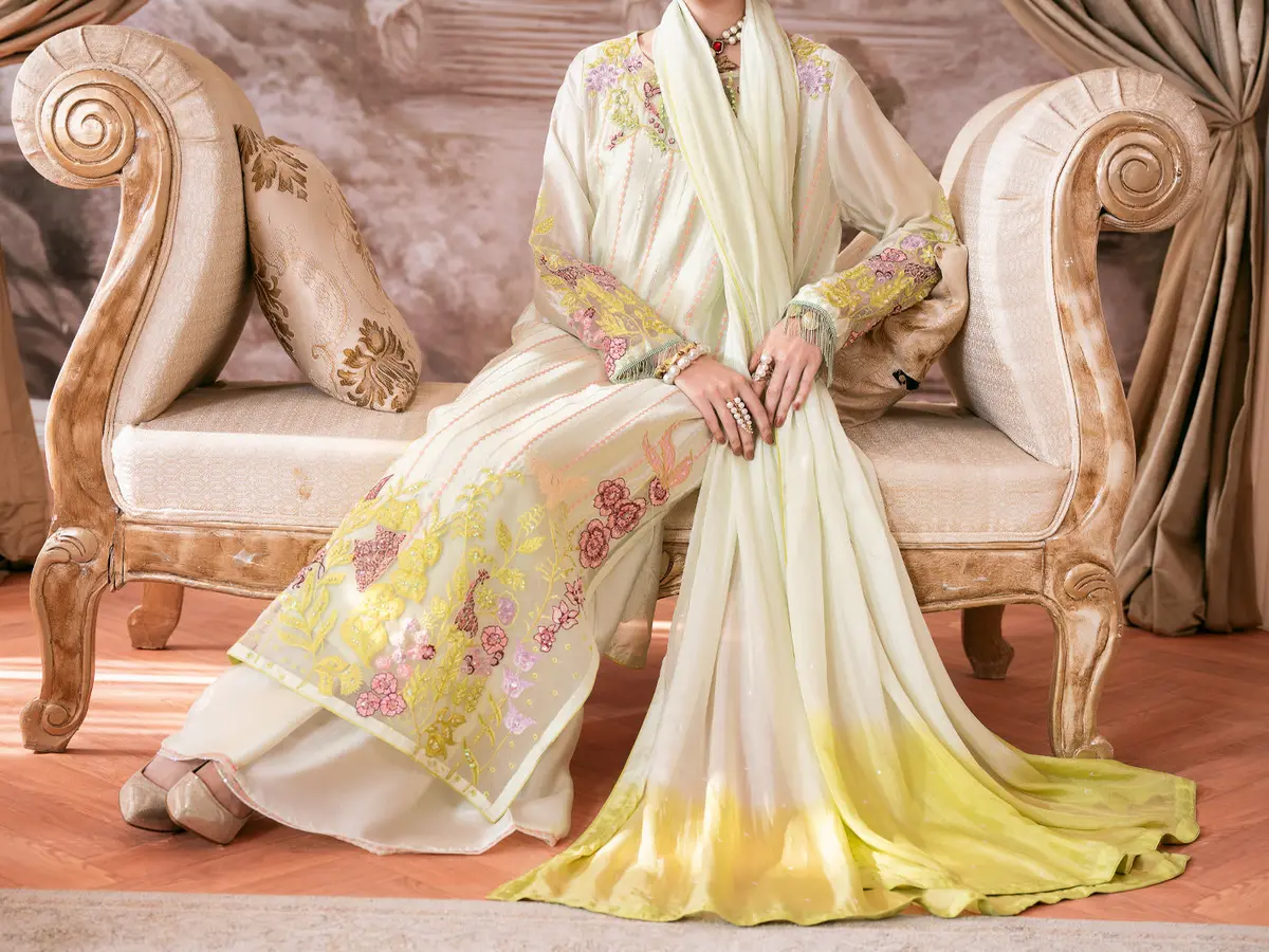 Sea Green Sheesha Silk Formal Stitched 3Pc - Al-3Ps-Ss-Ls-613 5