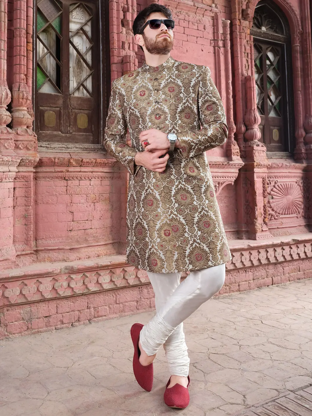Copper Men Sherwani - Al-Sw-114 1