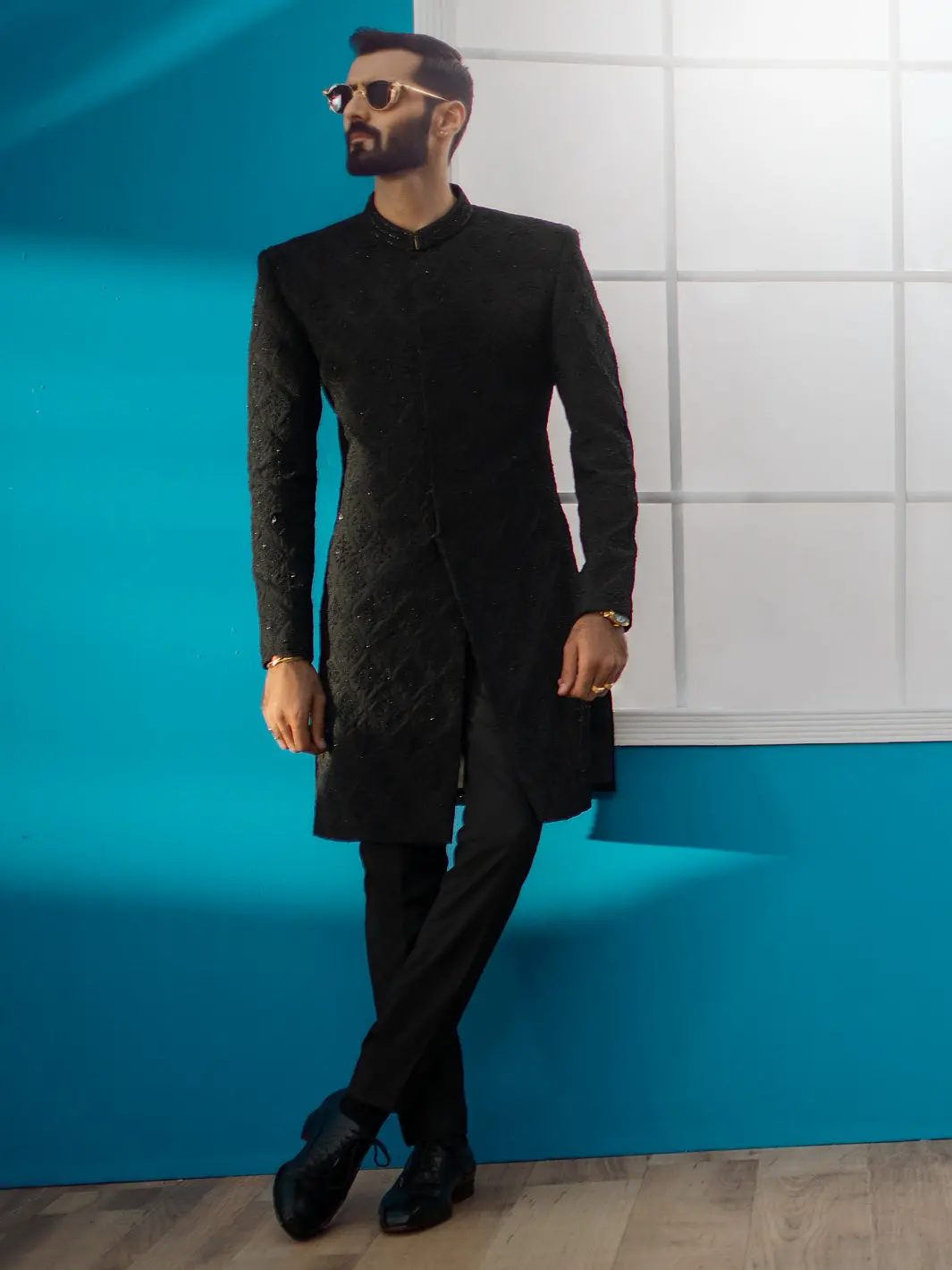 Black Men Sherwani - Al-Sw-120 1