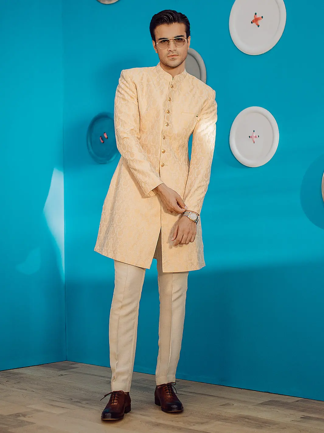 Beige Men Sherwani - Al-Sw-121 1