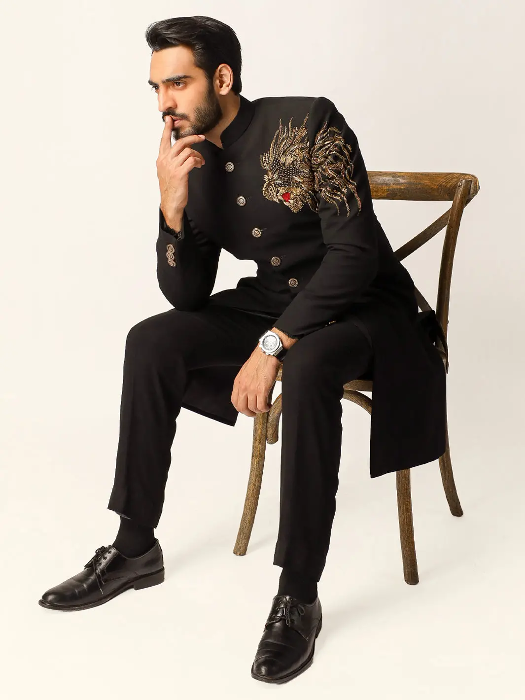 Black Formal Sherwani - Al-Sw-171 1