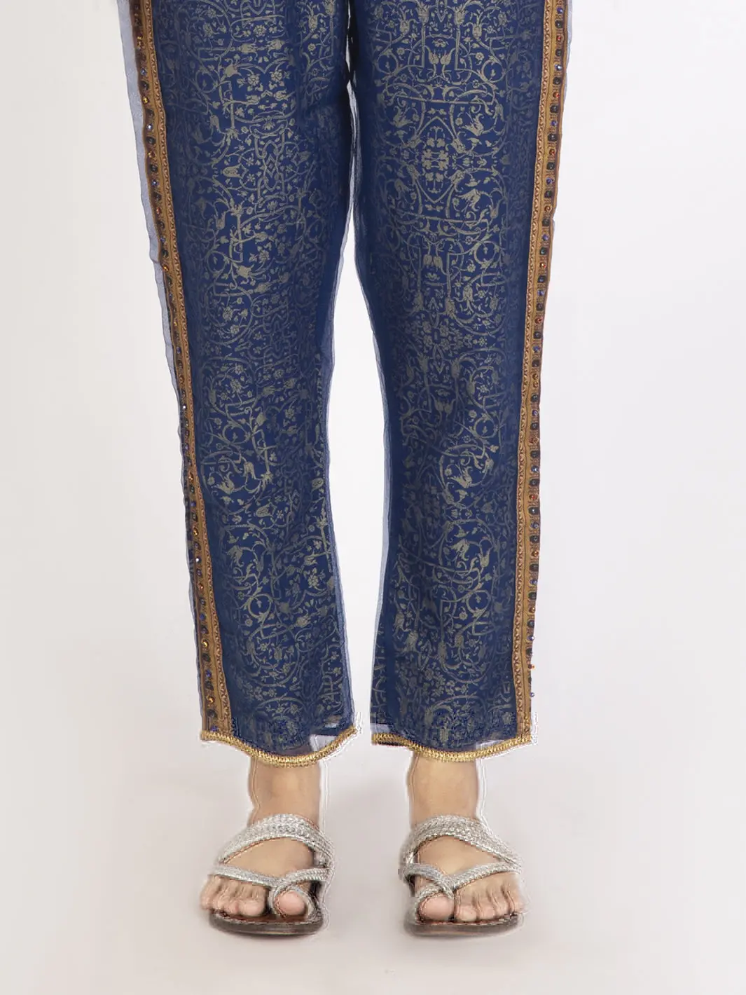 Blue Viscose Women Trouser - Al-T-317-18 1