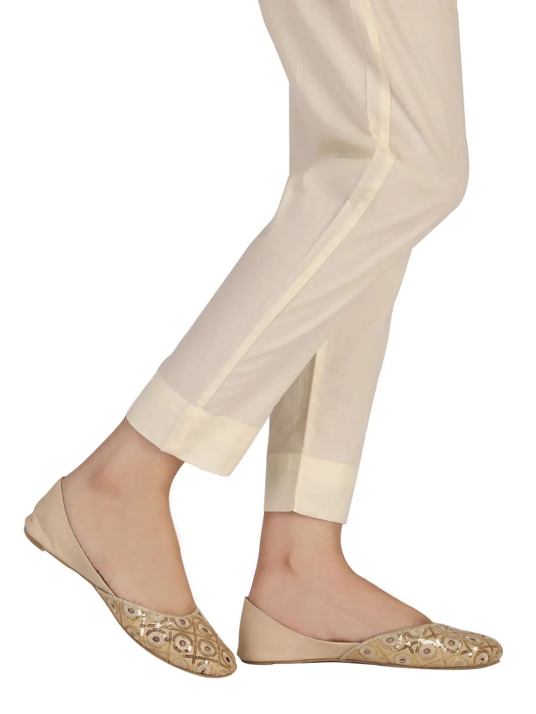 Cream Cotton Trouser - Al-T-413A 1