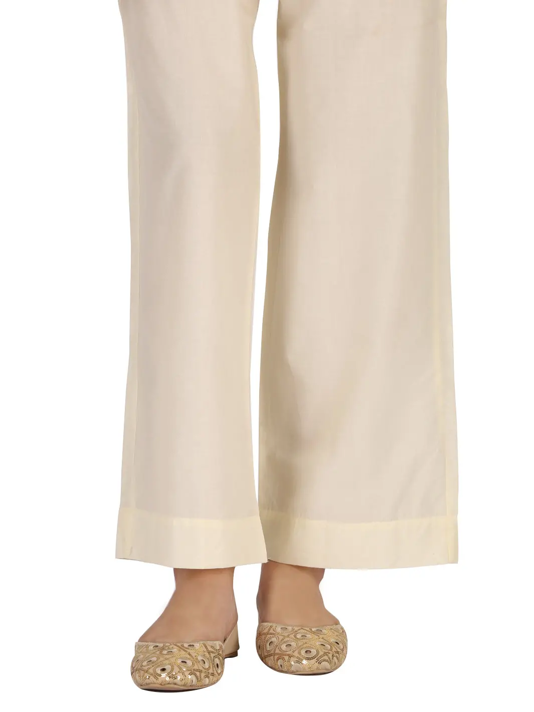 Off White Cotton Trouser - Al-T-414D 1