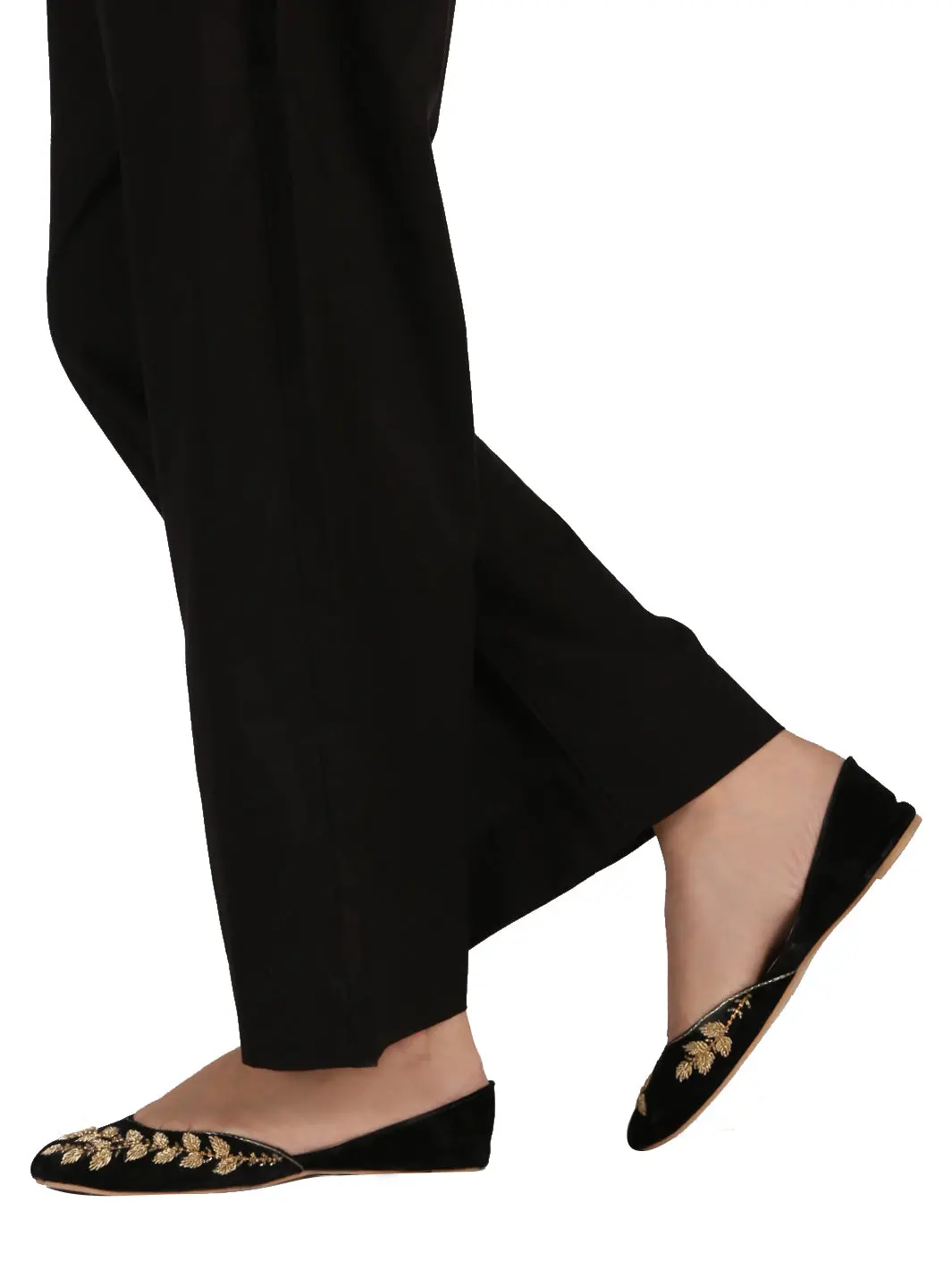 Black Cotton Trouser - Al-T-414E 1