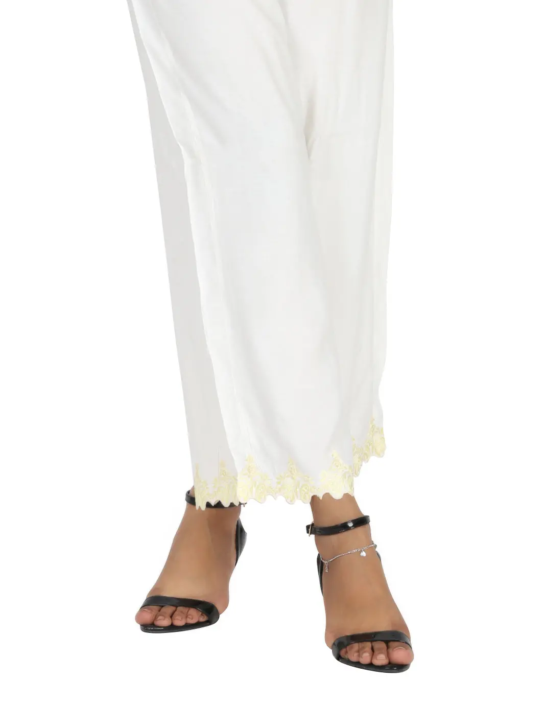 White Viscose Trouser - Al-T-453 1