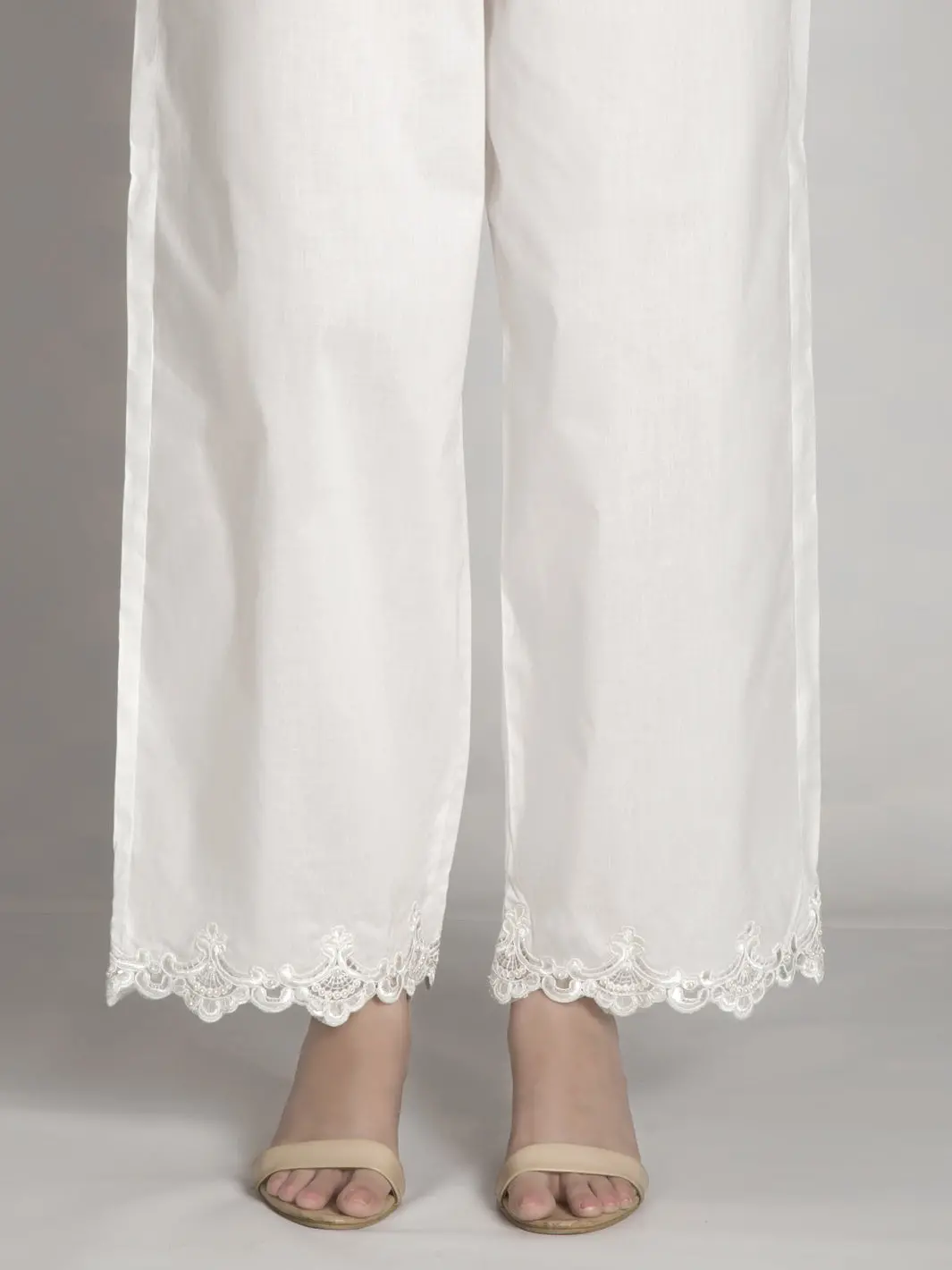 White Semi-Basic Trouser - Al-T-458 1