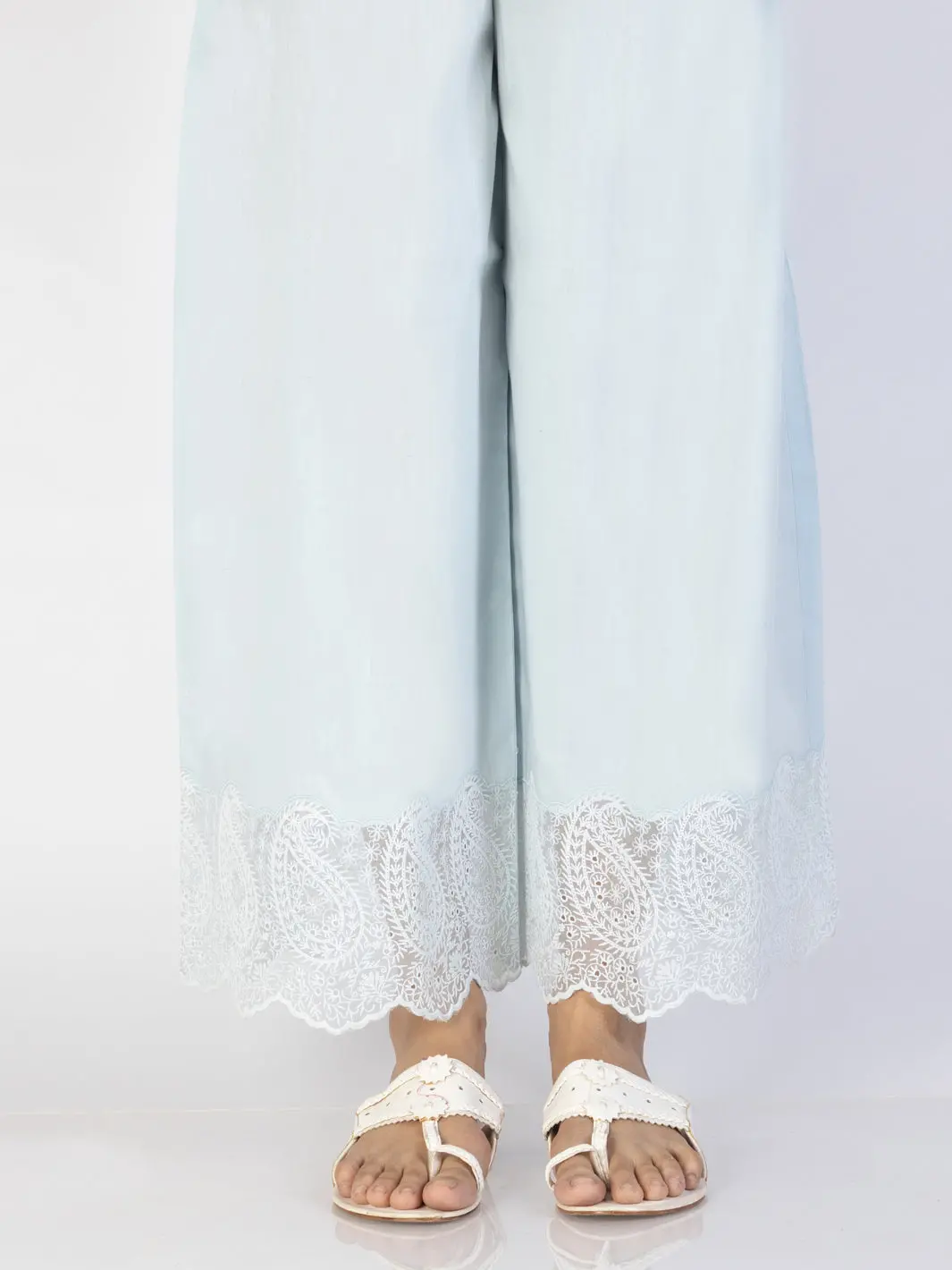 Sky Blue Cambric Trousers - Al-T-697 1