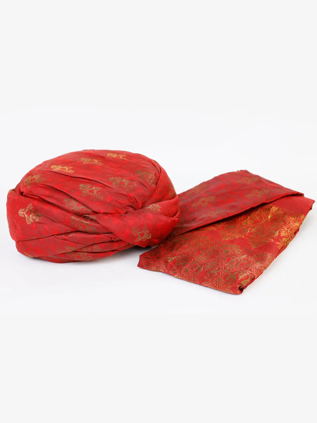 Red Jamawar Turban - Al-Tb-065 1