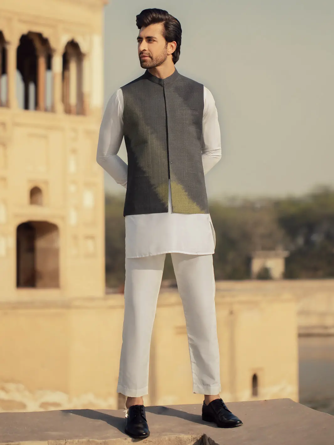 Green Cotton Waistcoat - Al-Wc-311 1