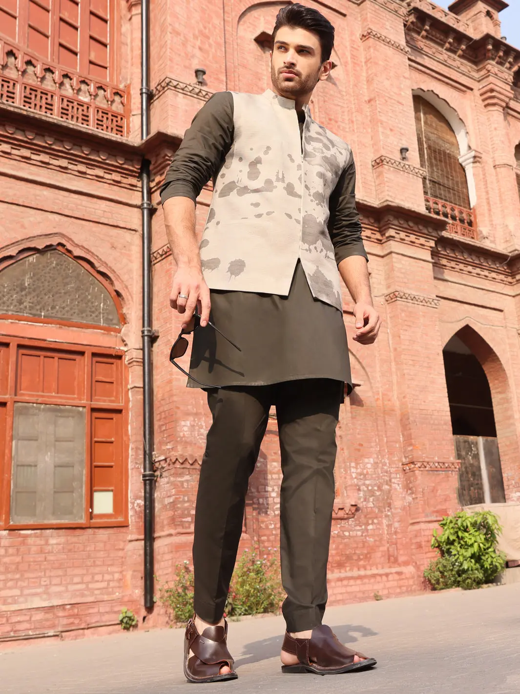 Green Cotton Waistcoat - Al-Wc-312 1