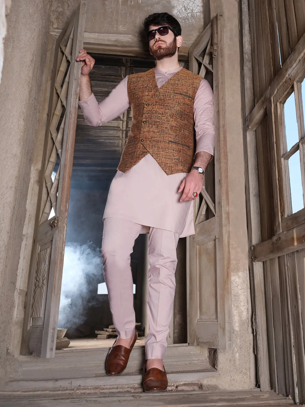 Orange Waistcoat - Al-Wc-322 1