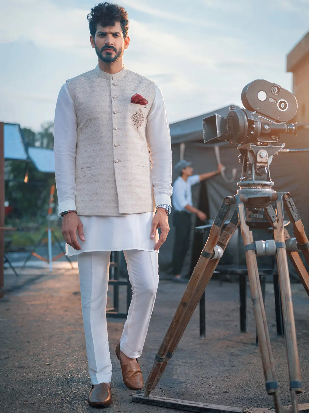 Ivory Suiting Waistcoat - Al-Wc-350 1