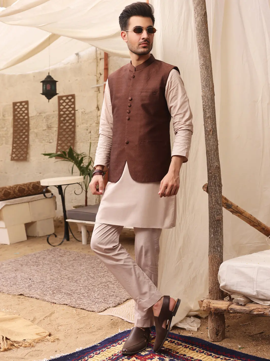Brown Suiting Waistcoat - Al-Wc-372 1