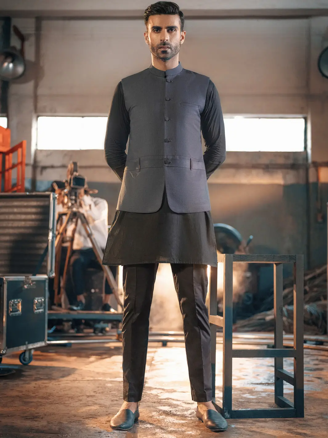 Charcoal Grey Suiting Waistcoat - Al-Wc-382 1