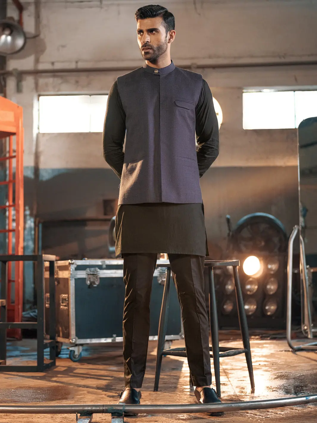 Blue Suiting Waistcoat - Al-Wc-393 1