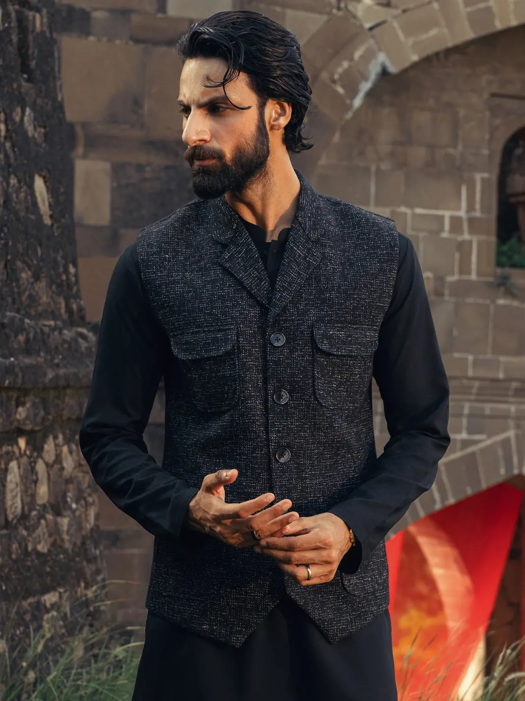 Black Waistcoat - Al-Wc-599 1