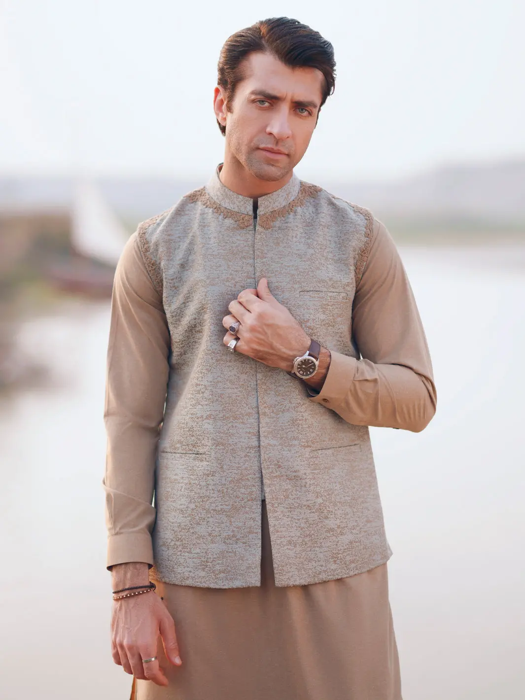 Grey Formal Waistcoat - Al-Wc-602 1