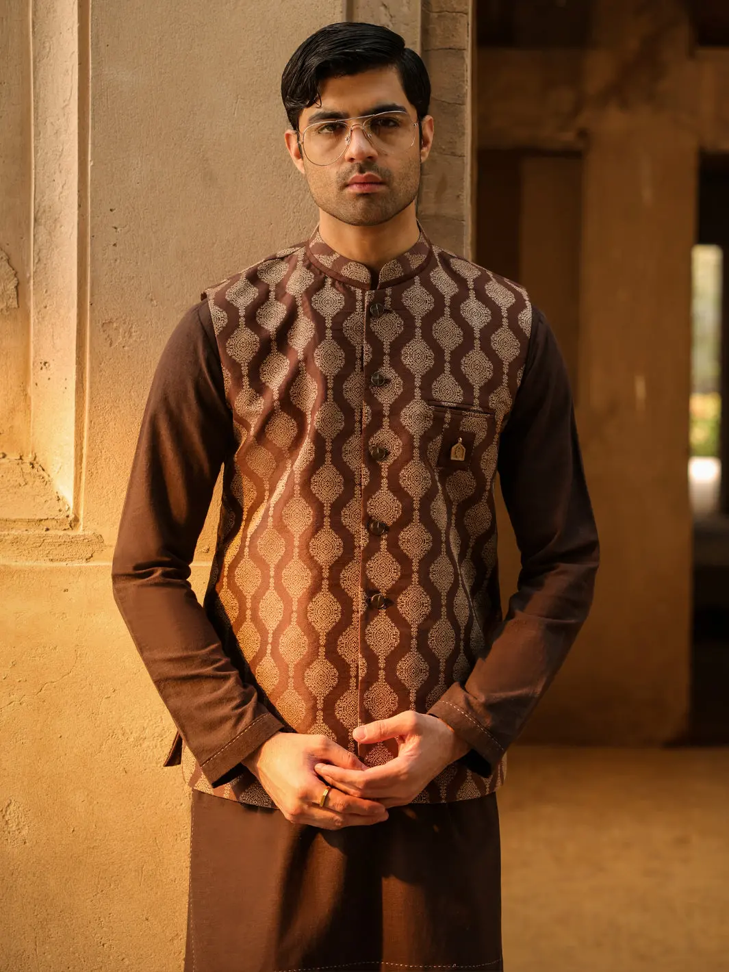 Brown Formal Waistcoat - Al-Wc-614 1