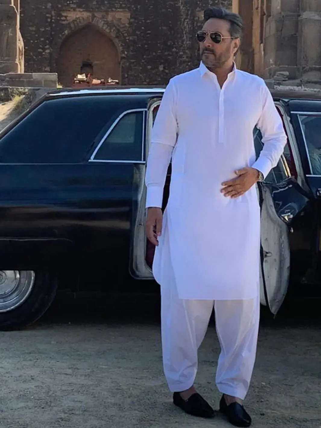 White Cotton Kameez Shalwar - Albq-Ks-003-R19 1