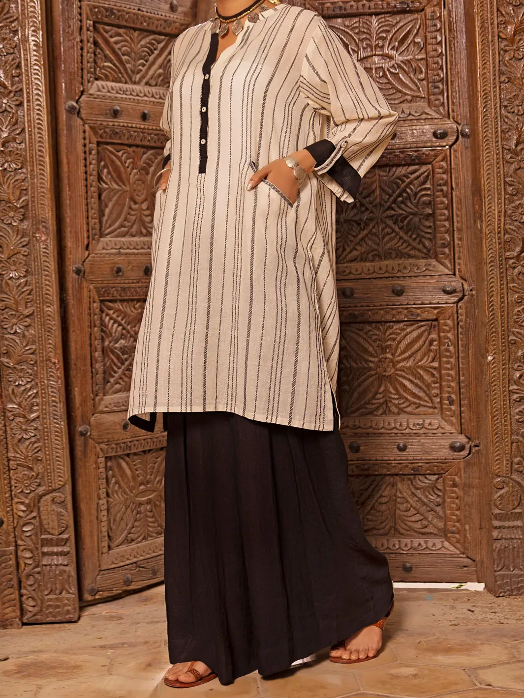 White Linen Tunic - Alcr-Lk-1036 1