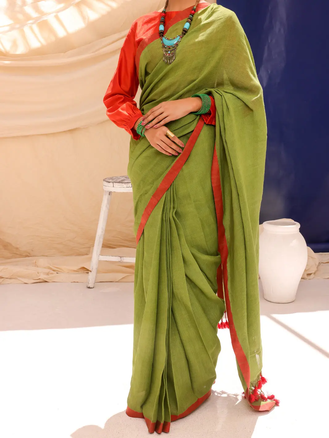 Green Comrade Saree - Alcr-Sr-1003 1