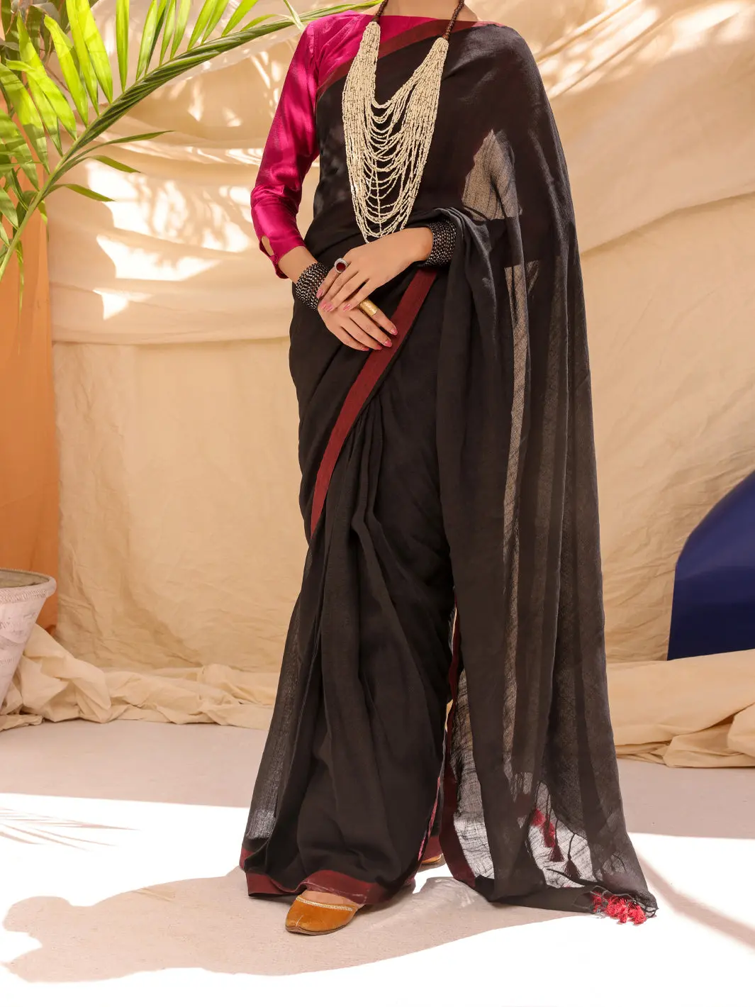 Black Comrade Saree - Alcr-Sr-1005 1