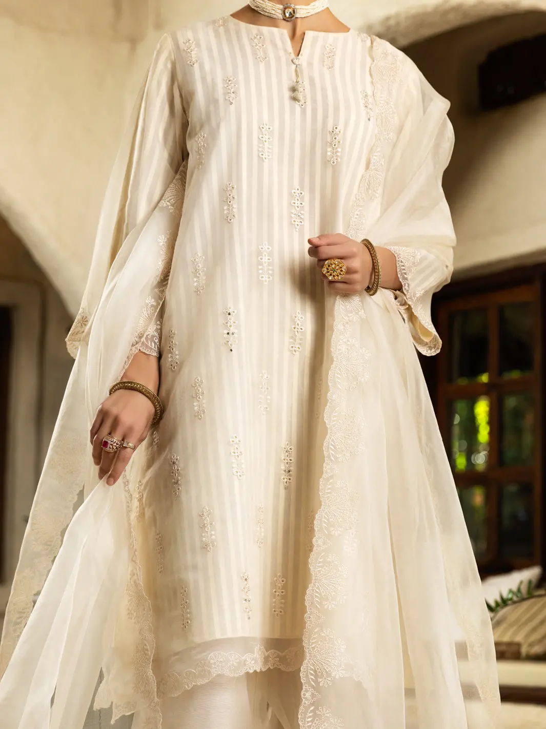 Off White Stole - Alcr-St-1047 1