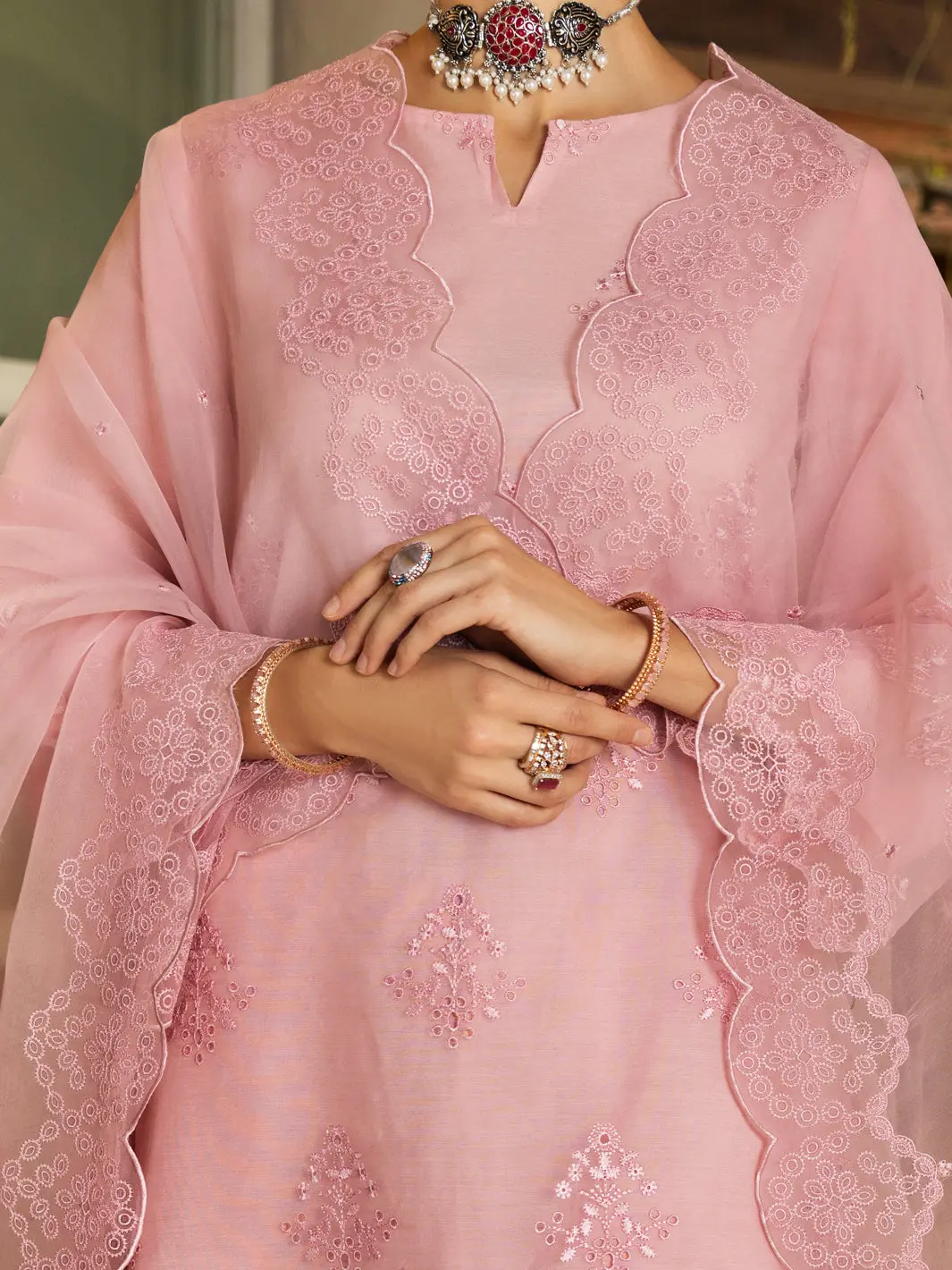 Light Pink Stole - Alcr-St-1049 1