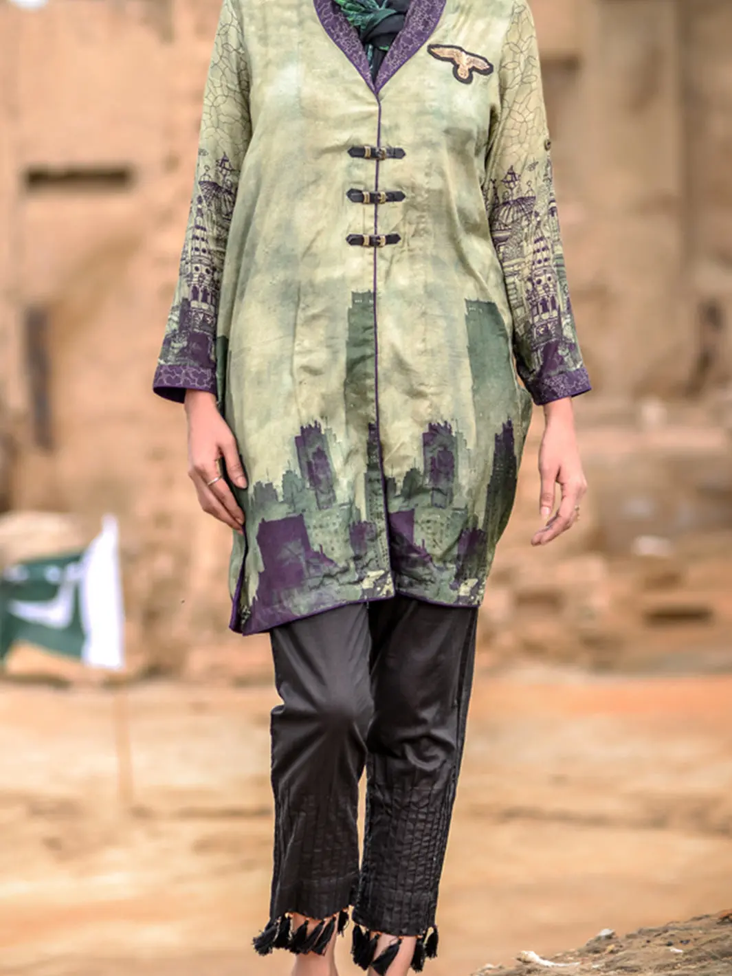 Azaadi Green Tunic - Lk-049 1